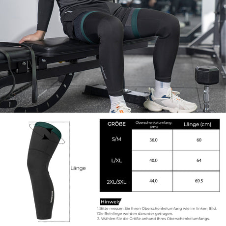 Fahrrad Beinlinge Winter Thermo – 1 Paar, Größen S–3XL