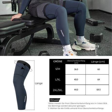 Fahrrad Beinlinge Winter Thermo – 1 Paar, Größen S–3XL