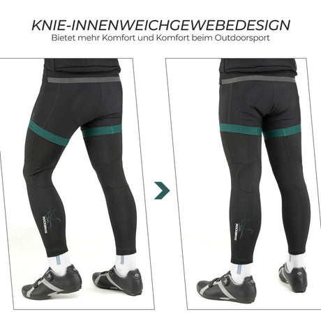 Fahrrad Beinlinge Winter Thermo – 1 Paar, Größen S–3XL