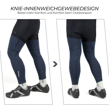 Fahrrad Beinlinge Winter Thermo – 1 Paar, Größen S–3XL