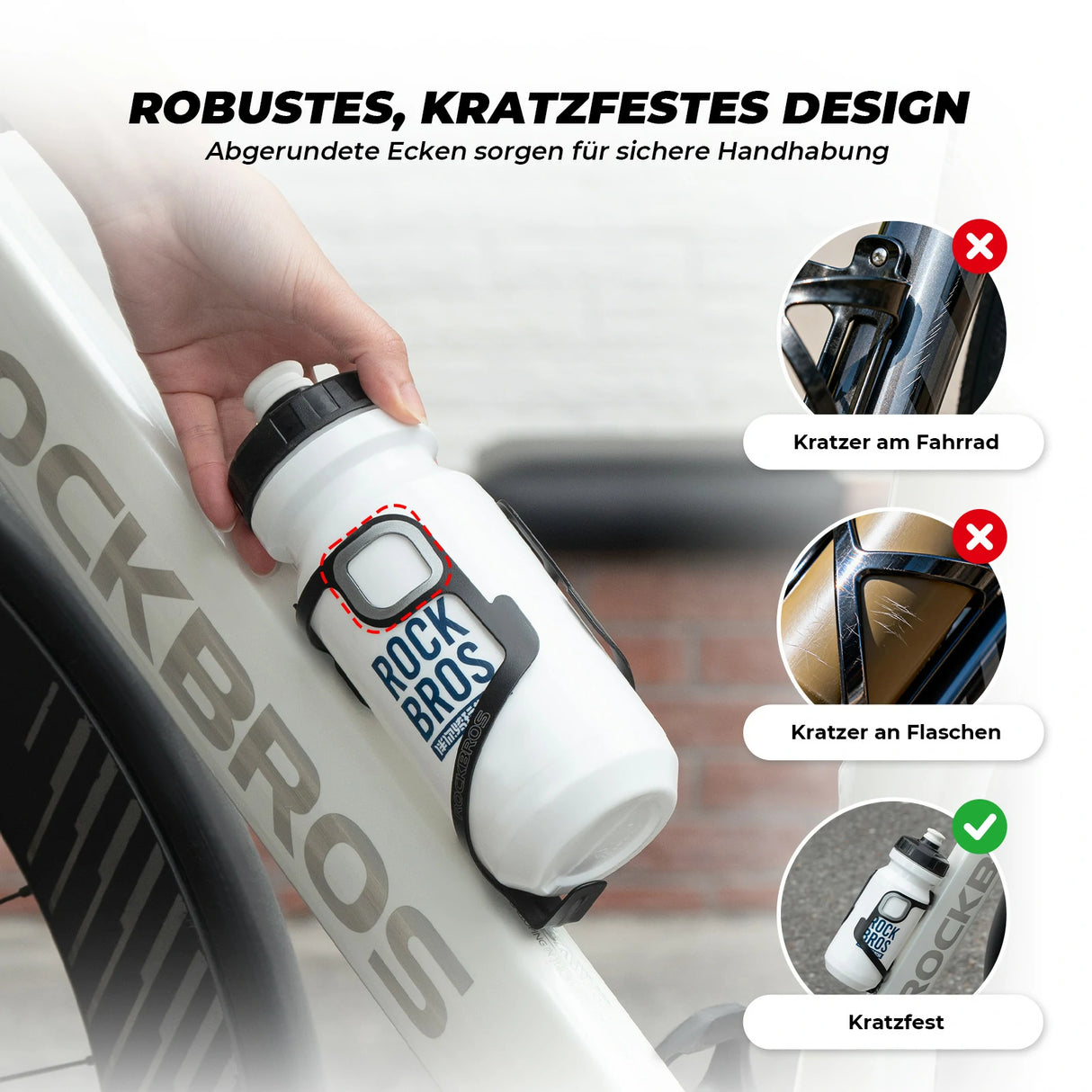 Fahrrad‑Flaschenhalter Aluminium – 27 g, für Trinkflaschen bis 75 mm