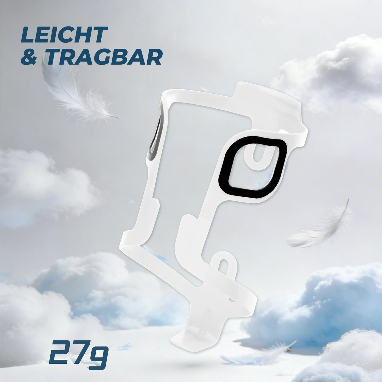 Fahrrad‑Flaschenhalter Aluminium – 27 g, für Trinkflaschen bis 75 mm