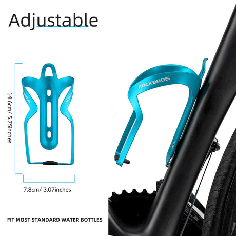 Fahrrad Flaschenhalter Aluminiumlegierung Blau 2 Stück