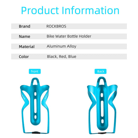 Fahrrad Flaschenhalter Aluminiumlegierung Blau 2 Stück