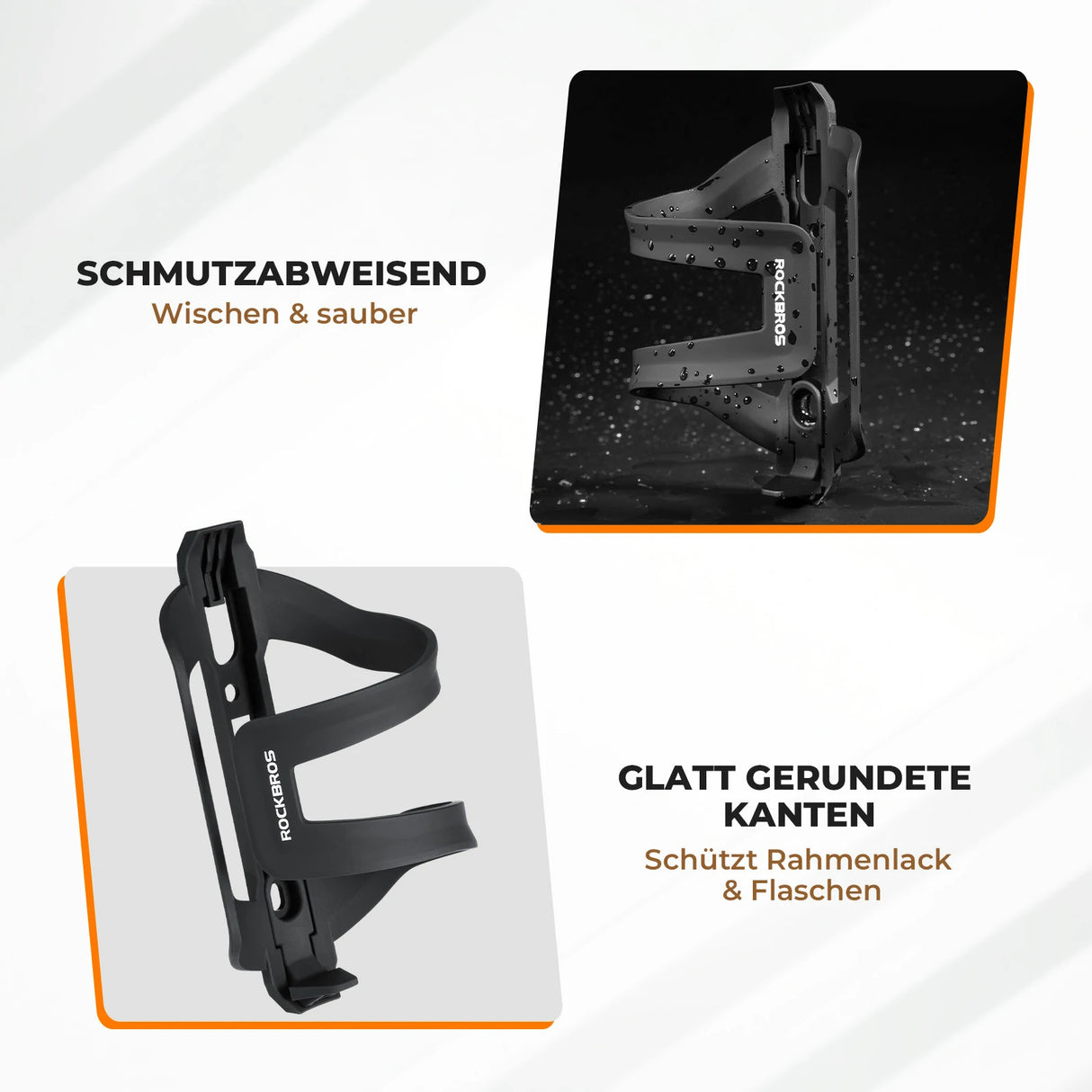 Fahrrad Flaschenhalter aus PC+ABS – Seitliche Entnahme, robust & leicht zu reinigen