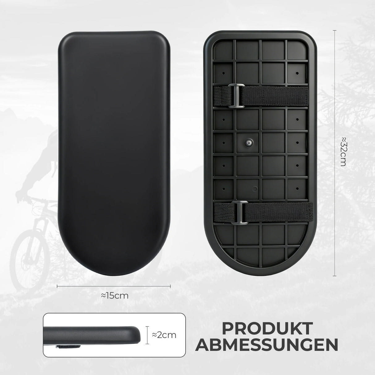 Fahrrad‑Gepäckträger‑Sitzkissen – Universal, wasserdicht & werkzeuglos montierbar