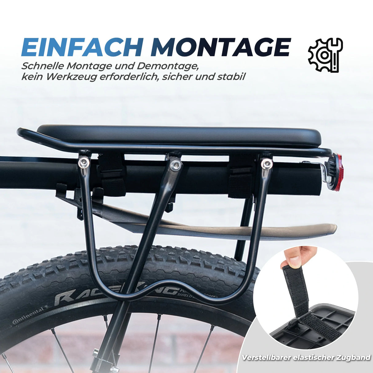 Fahrrad‑Gepäckträger‑Sitzkissen – Universal, wasserdicht & werkzeuglos montierbar