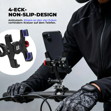 ROCKBROS Fahrrad Handyhalterung 180° Drehbar für Handy 4.7~7.09