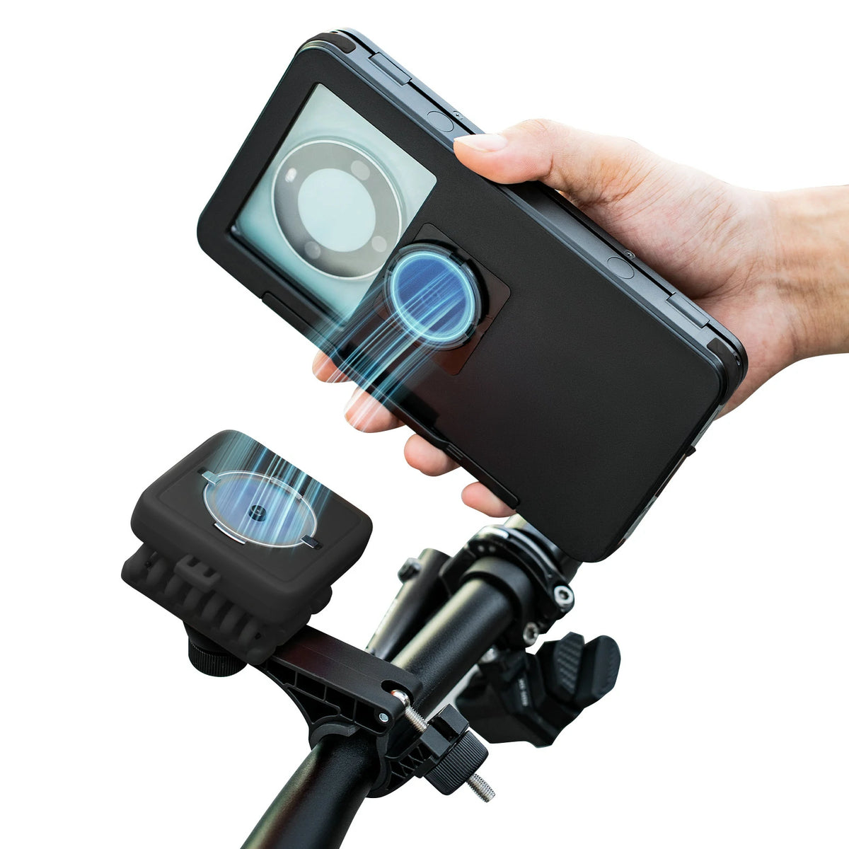 magnetische handyhalterung fahrrad Fahrrad Handyhalterung Magnetische, 4,7–6,9 Zoll Smartphones, Lenkerha –  ROCKBROS-DE