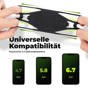 handyhalterung s7 fahrrad aus Silikon für 4–7 Zoll Smartphones – ROCKBROS-DE 1000 Nitril-Handschuhe – Schwarz, Dランク Select Size:XXX-Large (add $3)