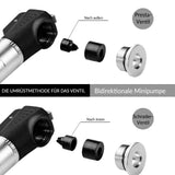 Fahrrad‑Minipumpe – Alu‑Rahmenpumpe 100 PSI mit Ventilen