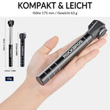 Fahrrad‑Minipumpe – Alu‑Rahmenpumpe 100 PSI mit Ventilen