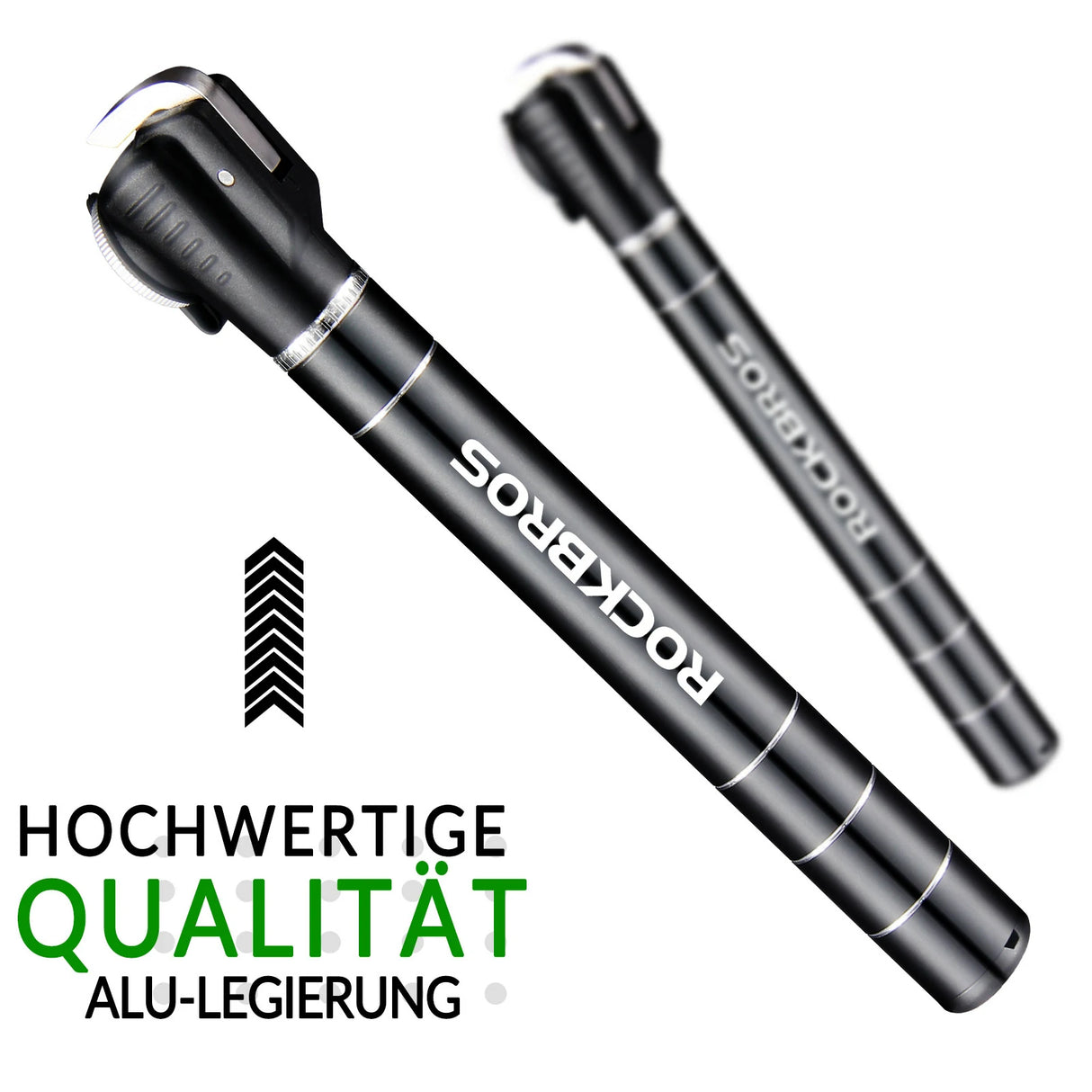 Fahrrad‑Minipumpe – Alu‑Rahmenpumpe 100 PSI mit Ventilen