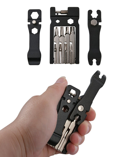 Fahrrad Multifunktionswerkzeug 20-in-1 – Faltbares Reparatur-Set aus Edelstahl