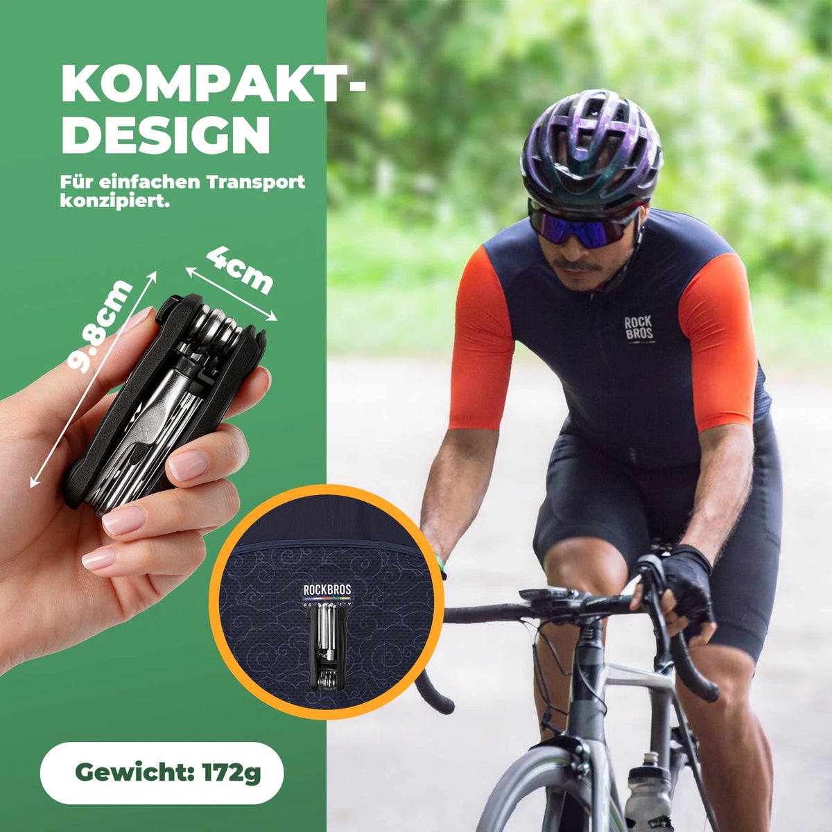 Fahrrad Multifunktionswerkzeug Flickzeug Multitools Set 12 in 1