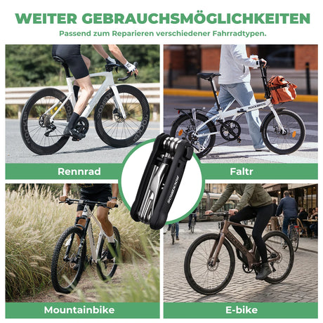 Fahrrad‑Multifunktionswerkzeug – 12‑in‑1‑Flick‑ & Reparaturset