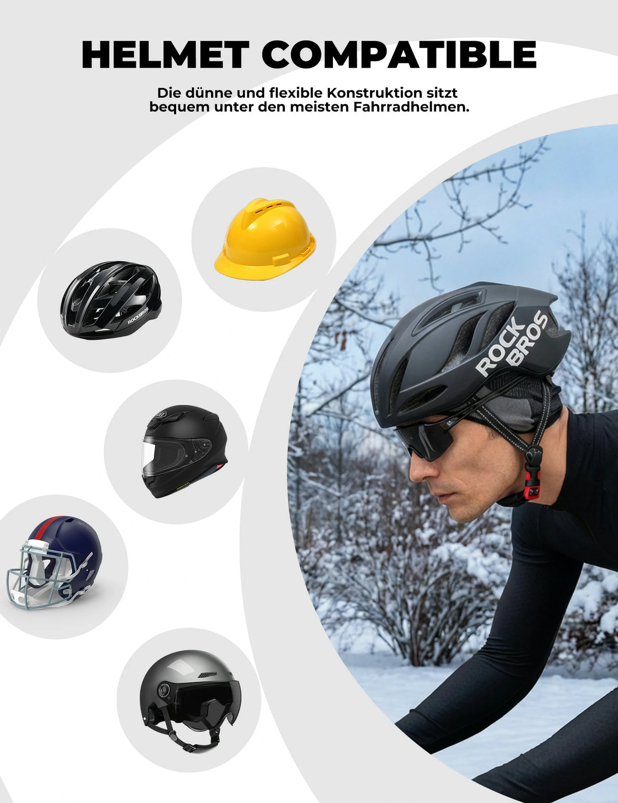 Fahrrad Mütze Winter – Mit Ohrenschutz, atmungsaktiv & winddicht