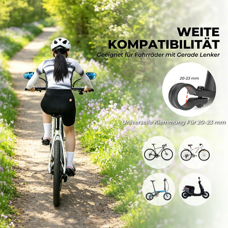 Fahrrad‑Rückspiegel – Für Lenker 20–23 mm