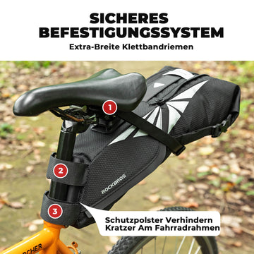 satteltasche rennrad decathlon Fahrrad Satteltasche 100% Wasserdicht 8L mit Reflektoren – ROCKBROS-DE