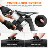 Fahrrad-Satteltasche mit Drehknopf-Verstellsystem – Kompakt & Wasserdicht mit Flaschenhalter