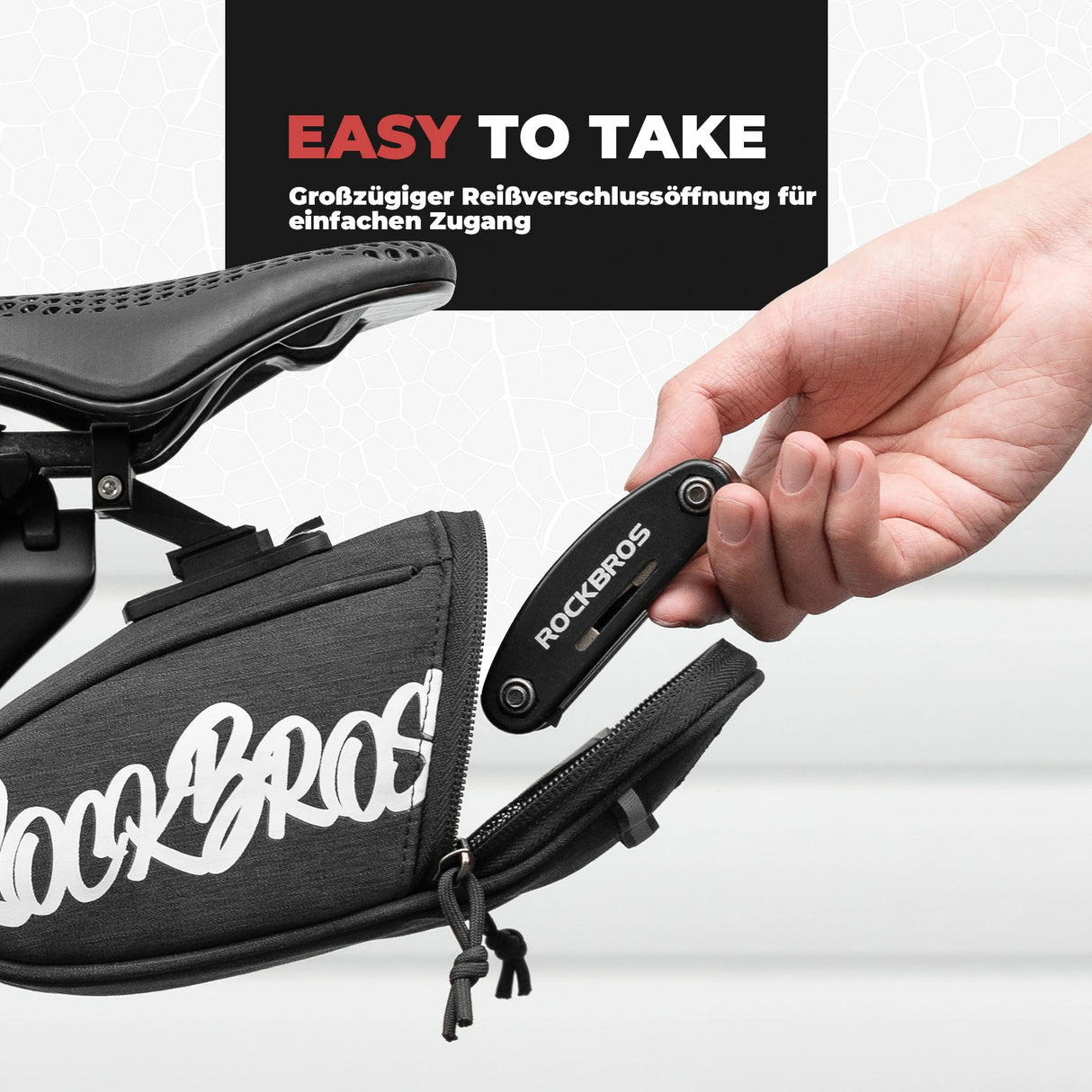 Fahrrad‑Satteltasche – Tragbare Satteltasche 0,8 L