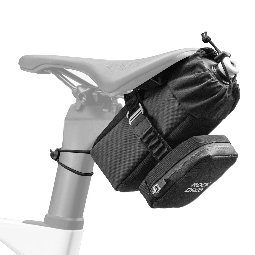 flaschenhalter fahrradsattel Fahrrad Satteltasche mit und 0,3L Mini Tragbare Fahrrad – ROCKBROS-DE Farbe:Matt-Rot FAHRRADTASCHEN Alu Damen Hollandrad Popal