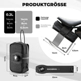 Fahrrad‑Satteltaschen – Mit Drehverschluss‑System, wasserabweisend & reißfest