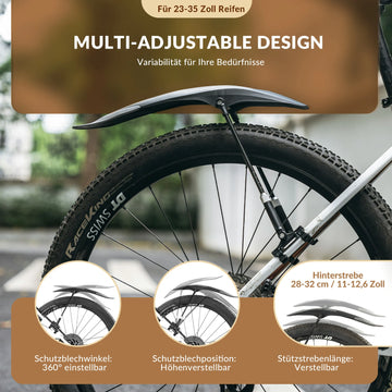 fahrrad schutzblech design Bicycle Mudguard Set Front/Rear Flexible Adjustable Bicycle Fenders – ROCKBROS-DE Ampulle Snafu Dominator BMX Pedals Farbe:Zartes Rosa