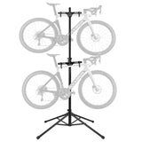 ROCKBROS Fahrrad‑Ständer für 2 Fahrräder – Höhenverstellbarer 2‑Ebenen‑Parkständer