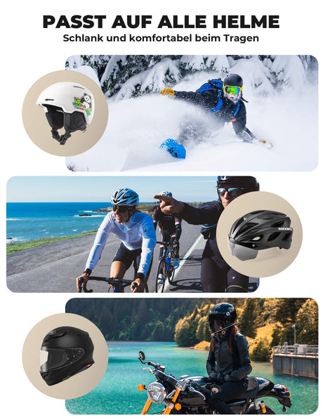 Fahrrad Unterziehmütze Winter – Reversibel & Reflektierend