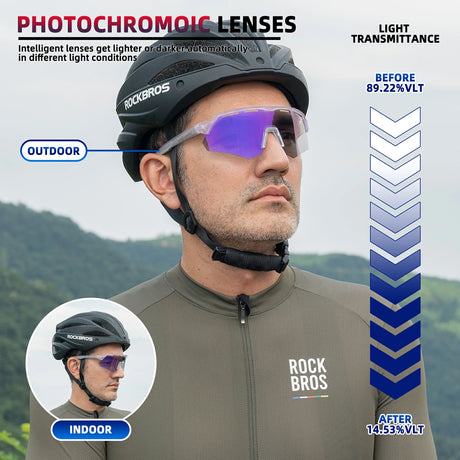Fahrradbrille – Photochromatisch, Unisex