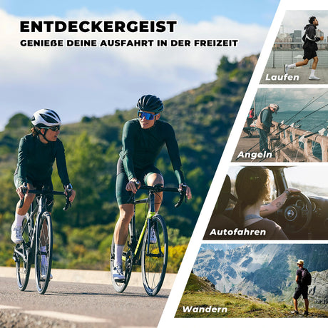 ROCKBROS Fahrradbrille – UV 400, photochromatisch, klar, winddicht
