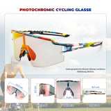 ROCKBROS Fahrradbrille – UV 400, photochromatisch, klar, winddicht