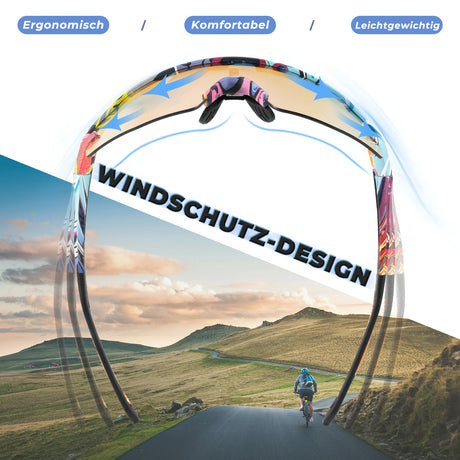 ROCKBROS Fahrradbrille – UV 400, photochromatisch, klar, winddicht