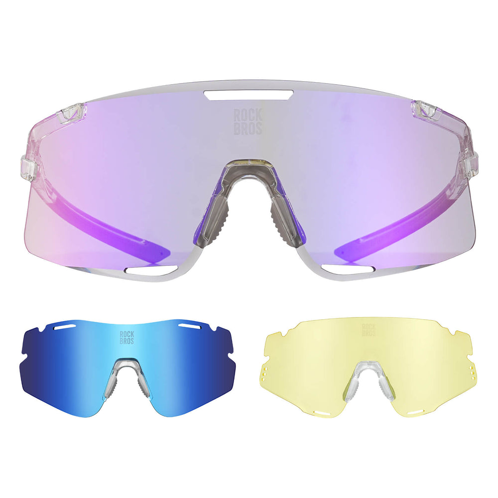 Fahrradbrille Drei-Gläser Konfigurationssystem - BOUNDLESS Serie - ROCKBROS-EU