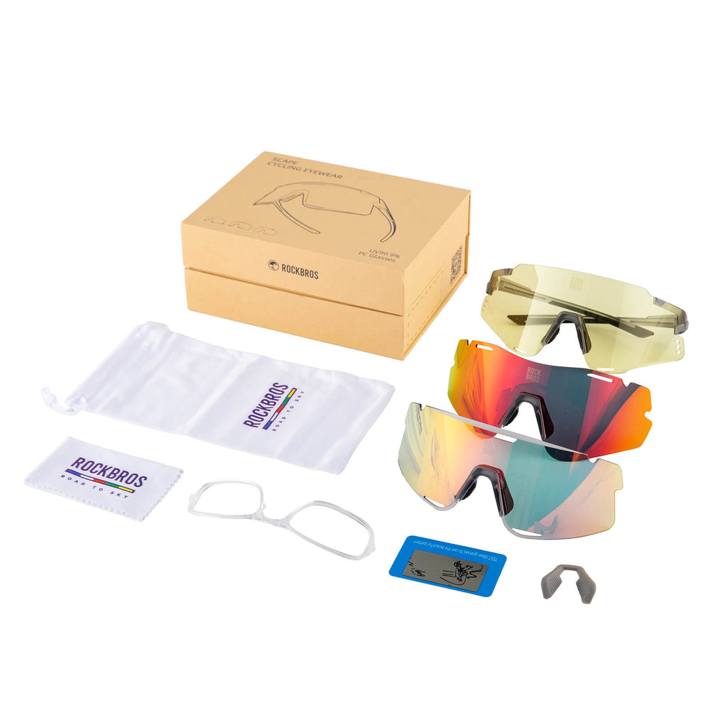 Fahrradbrille Drei-Gläser Konfigurationssystem - BOUNDLESS Serie - ROCKBROS-EU