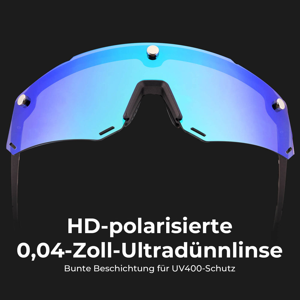 Fahrradbrille Polarisiert Magnetische Haftung Herren/Damen für Outdoorsport