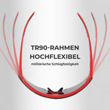 Fahrradbrille Polarisiert Magnetische Haftung Herren/Damen für Outdoorsport