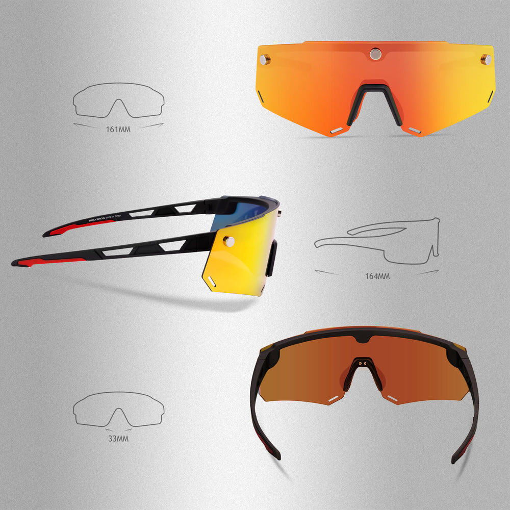 Fahrradbrille Polarisiert Magnetische Haftung Herren/Damen für Outdoorsport