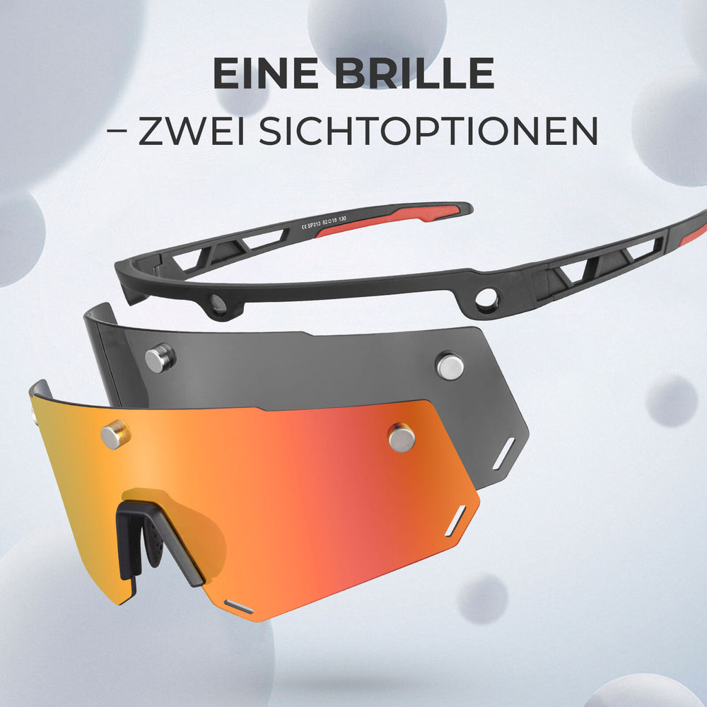 Fahrradbrille Polarisiert Magnetische Haftung Herren/Damen für Outdoorsport