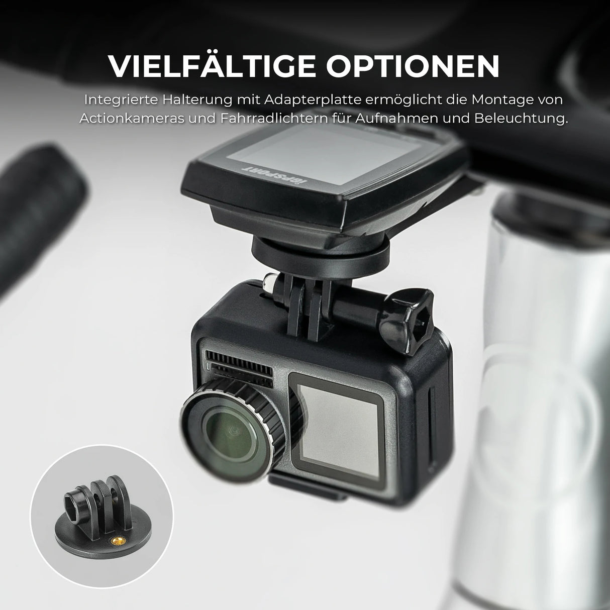 ROCKBROS Fahrradcomputer Halterung Kompatibel mit Garmin/Wahoo/Bryton/GPS - ROCKBROS-EU