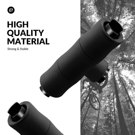 Fahrradgriffe – Rutschfeste EVA‑Schwammgriffe mit Aluminium, 22 mm