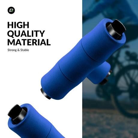 Fahrradgriffe – Rutschfeste EVA‑Schwammgriffe mit Aluminium, 22 mm