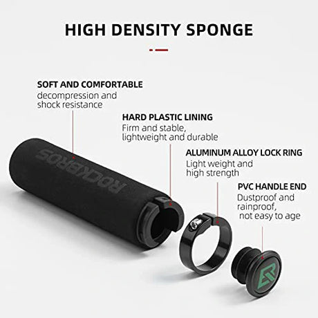 Fahrradgriffe / Lenkergriffe & Handgriffe – Rutschfest, Stoßdämpfend & Leicht aus Schaumstoff