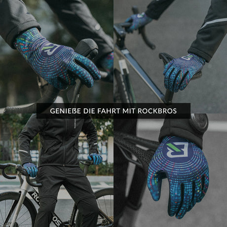 Fahrradhandschuhe Herbst & Winter – Vollfinger, elastisch & rutschfest