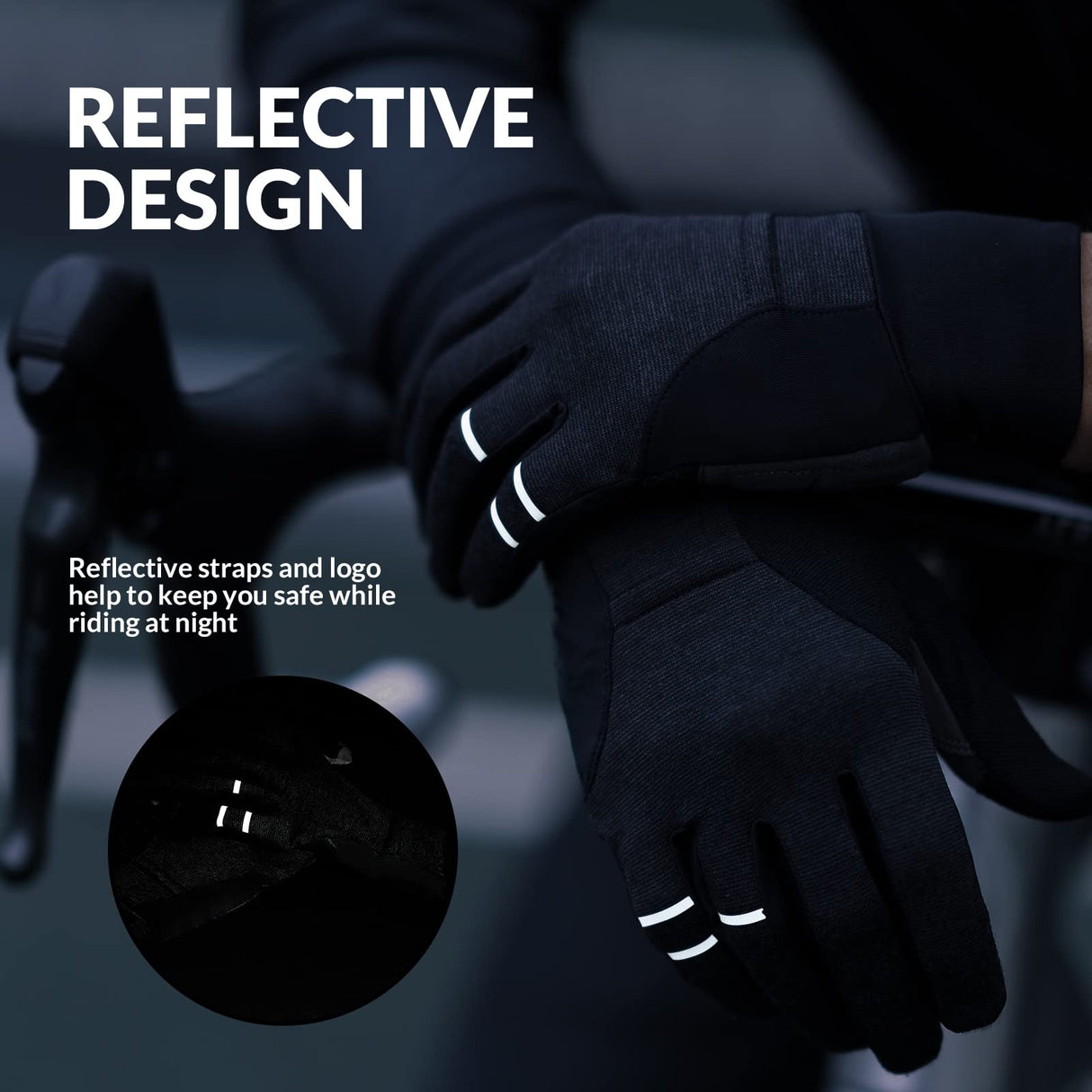 Fahrradhandschuhe Herren Damen – Winddichte Touchscreen Radsporthandschuhe