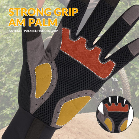 Fahrradhandschuhe Herren Damen – Winddichte Touchscreen Radsporthandschuhe