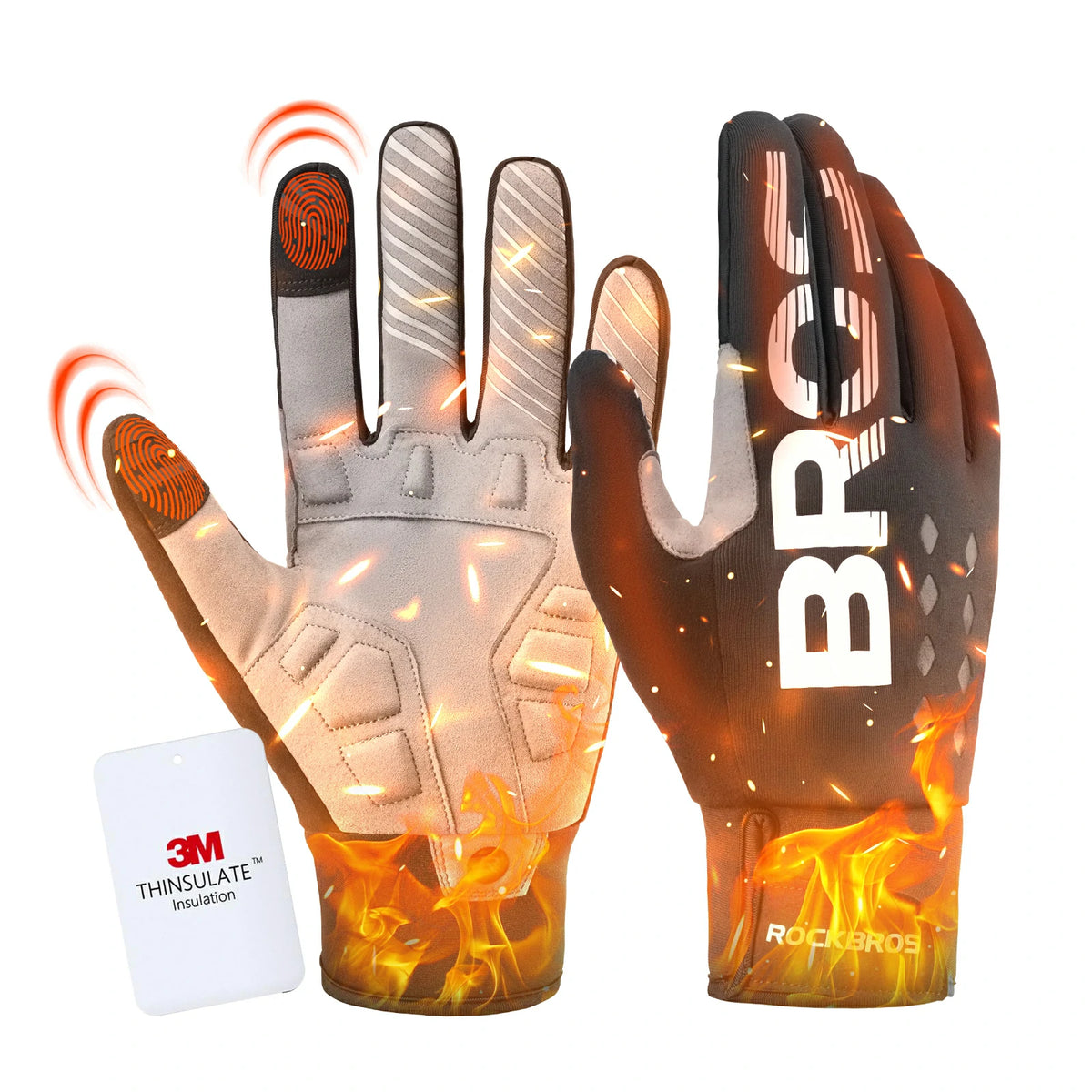 warme handschuhe winter Fahrradhandschuhe Winter Thinsulate Warme Handschuhe Touchscreen –  ROCKBROS-DE