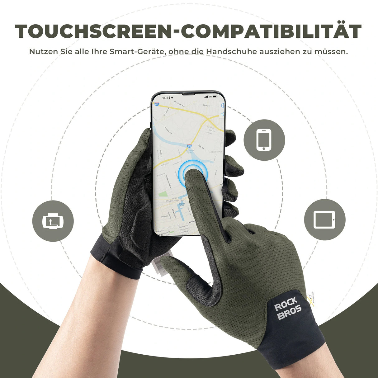 Fahrradhandschuhe – Stoßdämpfend, atmungsaktiv & Touchscreen‑kompatibel