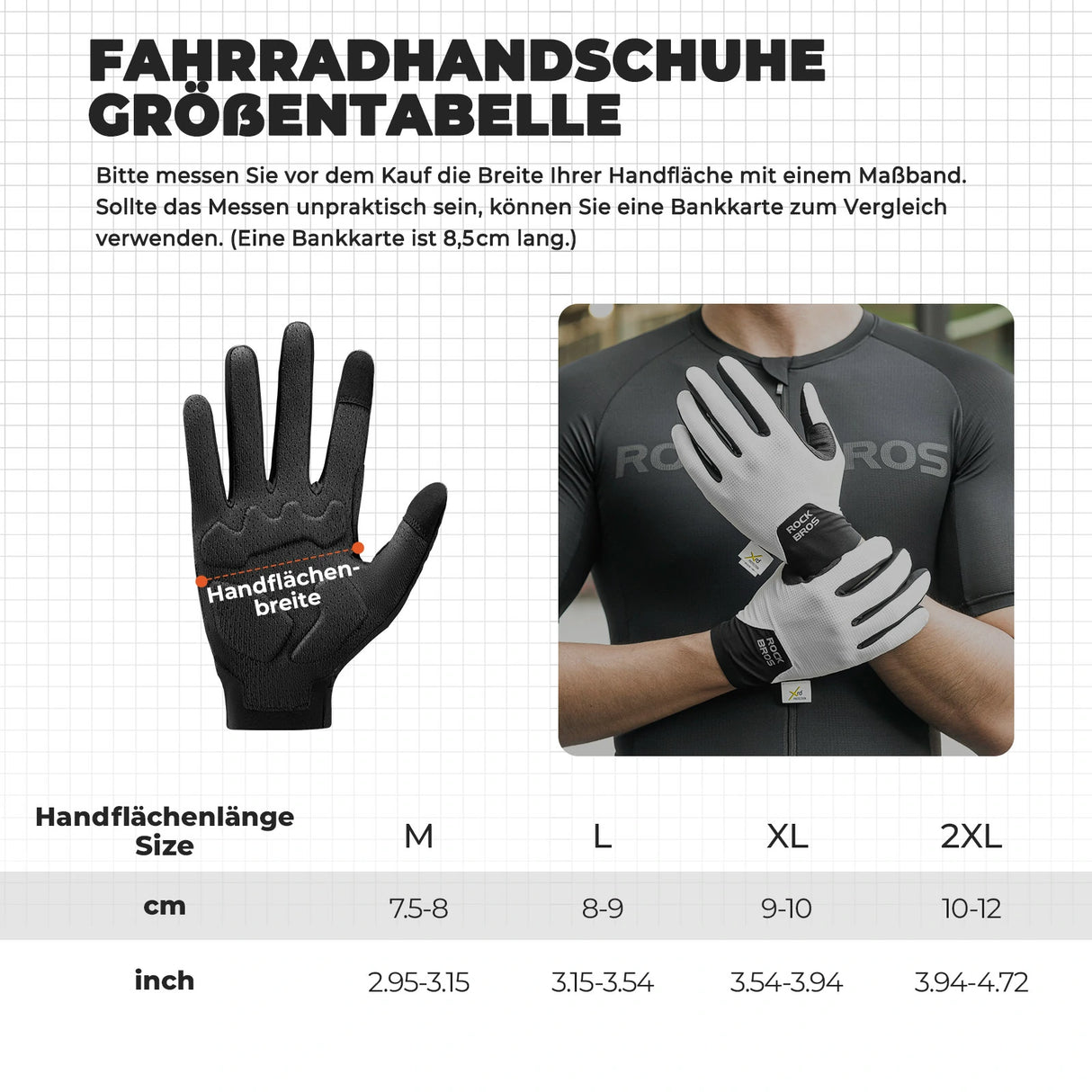 Fahrradhandschuhe – Stoßdämpfend, atmungsaktiv & Touchscreen‑kompatibel